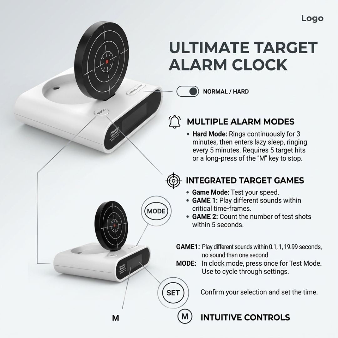 RiseShot™ Alarm Clock