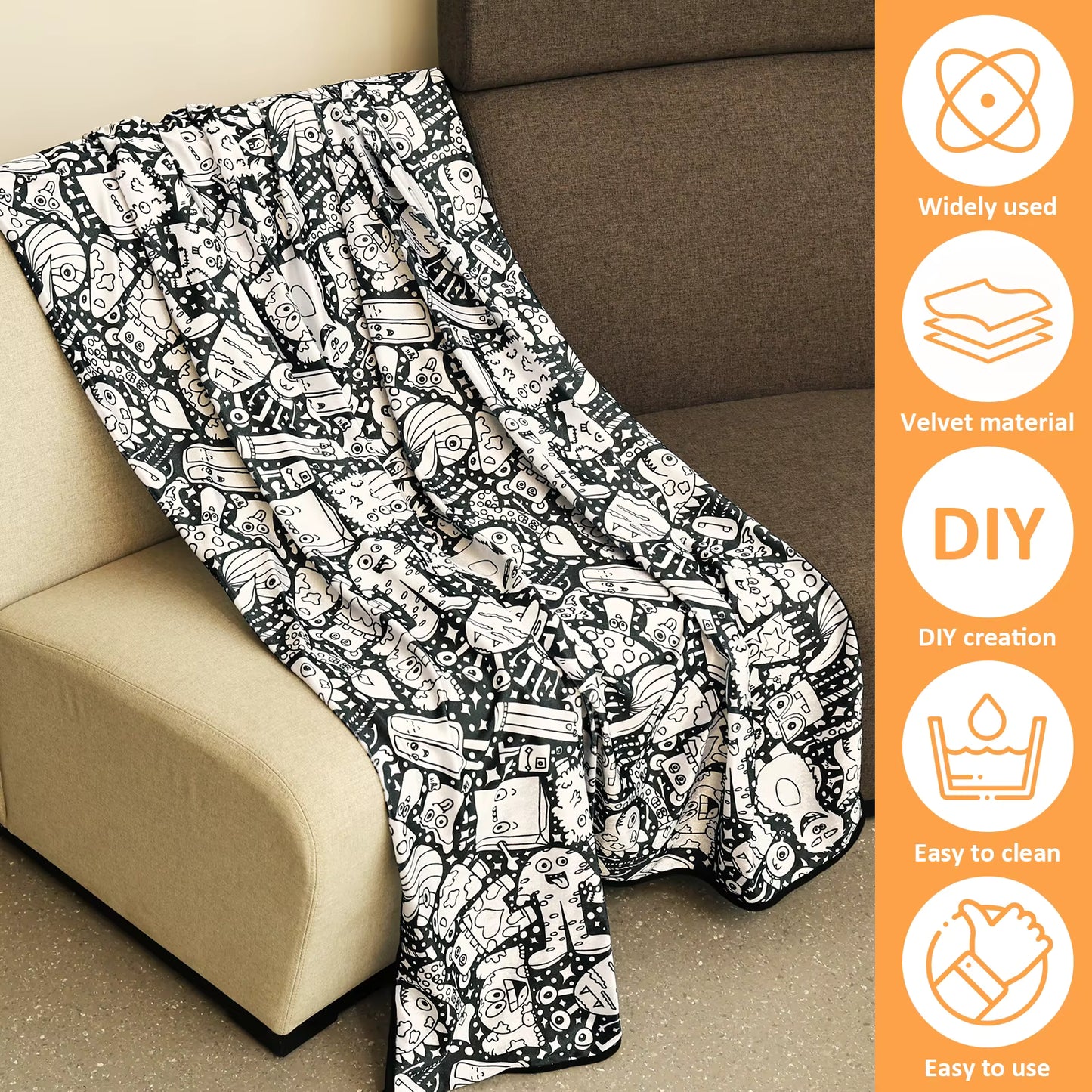 Sketch Snug™ DIY Colouring Blanket