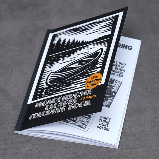Sketch Snug™ Monochrome Coloring Book